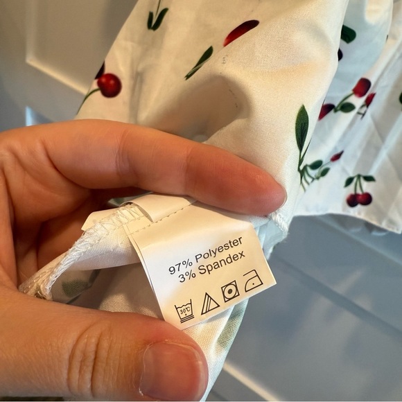 Chic Cherry Print Top - Picture 7 of 7